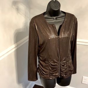 Sharon Max Crocodile Print Jacket Size M